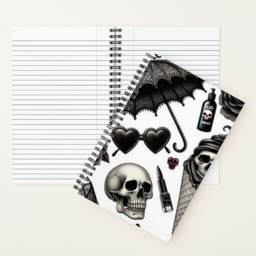 Gothic Glam Spiral Notebook