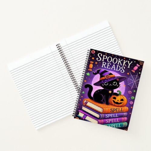Spookky Reads Spiral Notebook
