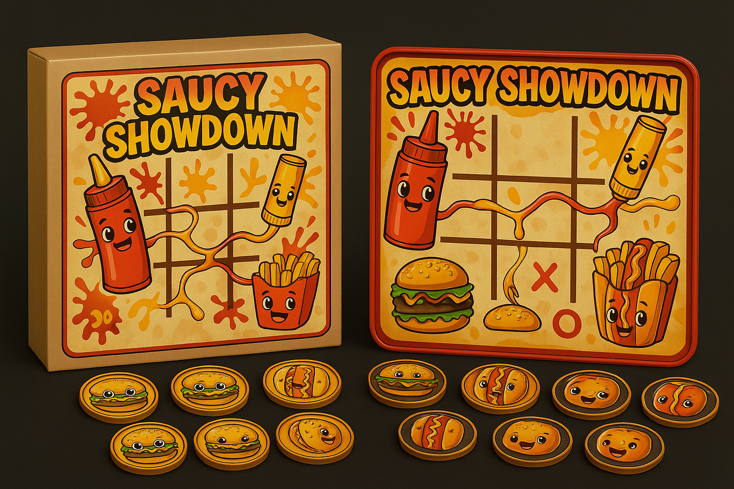 🍔 Snack Attack – Ketchup vs Mustard Edition