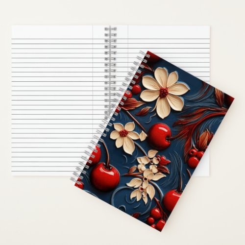 Crimson Cherry Delight Spiral Notebook
