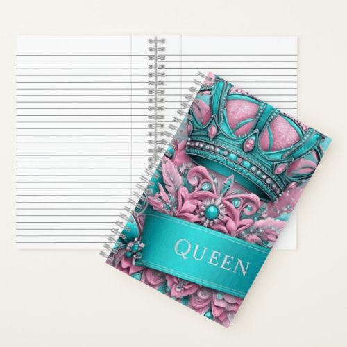 Crowned Queen Spiral Notebook