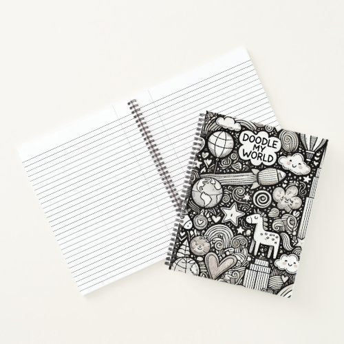 Doodle My World Spiral Notebook
