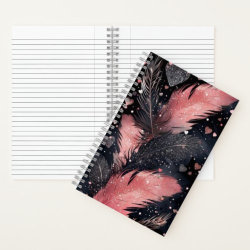 Feathers of Love Spiral Notebook