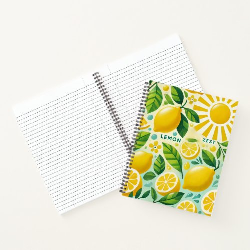 Lemon Zest Spiral Notebook
