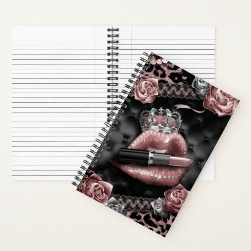 Queen's Glamour Spiral Notebook