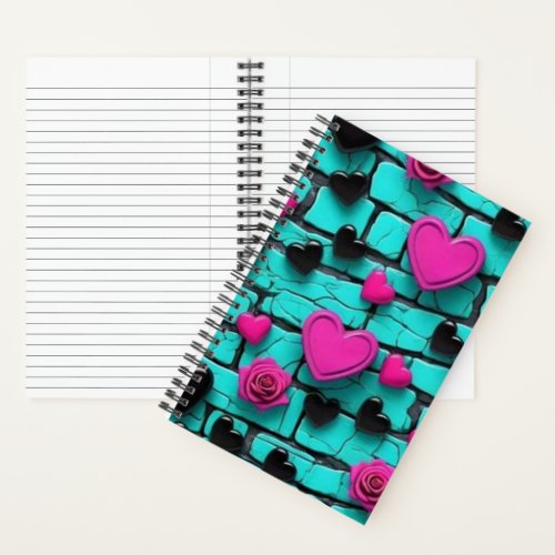 Romantic Brickwork Spiral Notebook