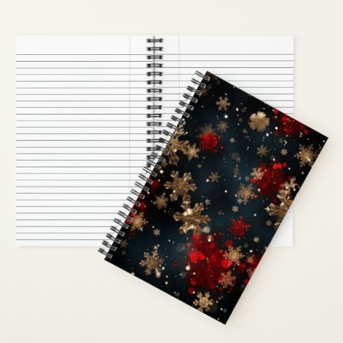 Snowfall Elegance Spiral Notebook