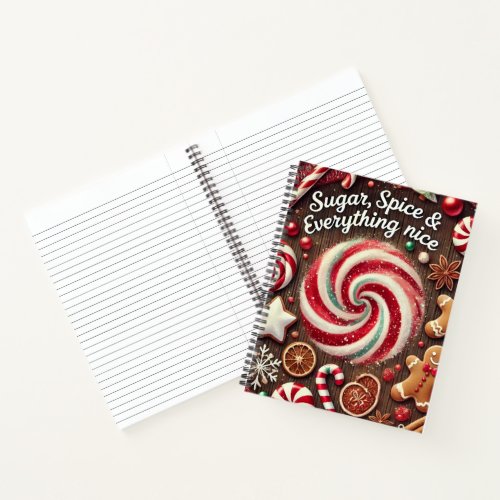 Sugar Spice & Everything Nice Spiral Notebook